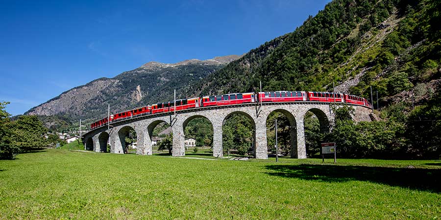 Travelling to Italy in First Class on the Bernina Express